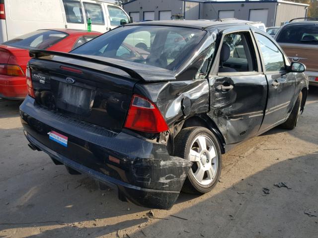 1FAFP34N27W346836 - 2007 FORD FOCUS ZX4 BLACK photo 4