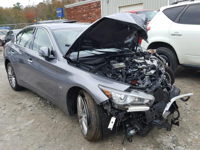 JN1EV7AR9JM611011 - 2018 INFINITI Q50 LUXE GRAY photo 1