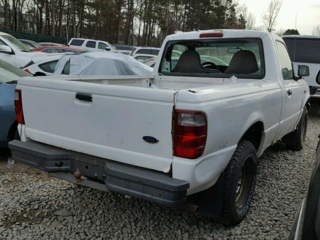 1FTYR10C61PA66716 - 2001 FORD RANGER WHITE photo 4