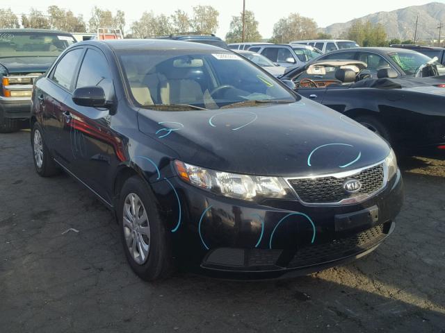 KNAFU4A28D5708198 - 2013 KIA FORTE EX BLACK photo 1