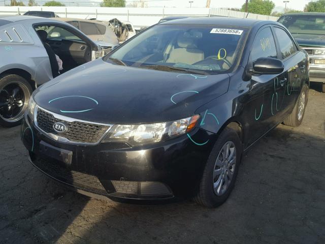 KNAFU4A28D5708198 - 2013 KIA FORTE EX BLACK photo 2