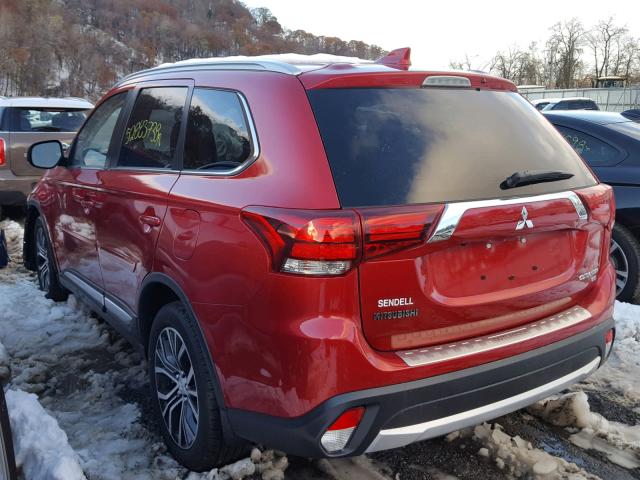 JA4AZ3A37JZ066671 - 2018 MITSUBISHI OUTLANDER RED photo 3