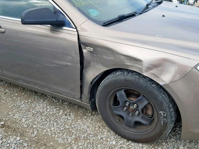 1G1ZG57B78F157257 - 2008 CHEVROLET MALIBU LS ყავისფერი ფოტო 9