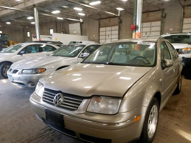 3VWRK69MX5M026908 - 2005 VOLKSWAGEN JETTA GL BEIGE photo 2