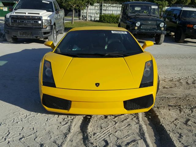 ZHWGU11SX5LA02329 - 2005 LAMBORGHINI GALLARDO YELLOW photo 9