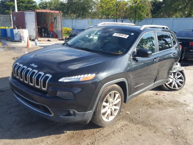 1C4PJLDBXFW578976 - 2015 JEEP CHEROKEE L BLACK photo 2