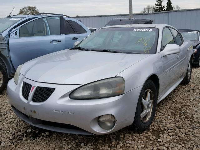 2G2WS522X41224326 - 2004 PONTIAC GRAND PRIX SILVER photo 2