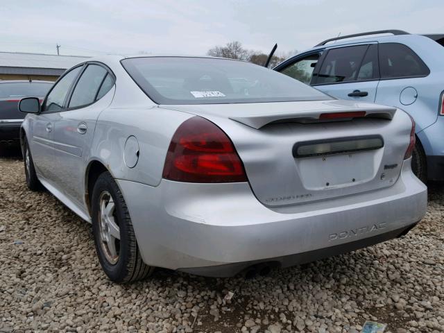 2G2WS522X41224326 - 2004 PONTIAC GRAND PRIX SILVER photo 3