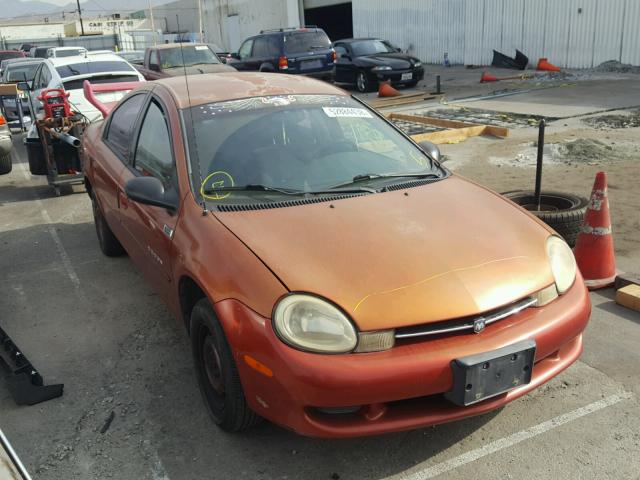 1B3ES46C01D171786 - 2001 DODGE NEON SE ORANGE photo 1