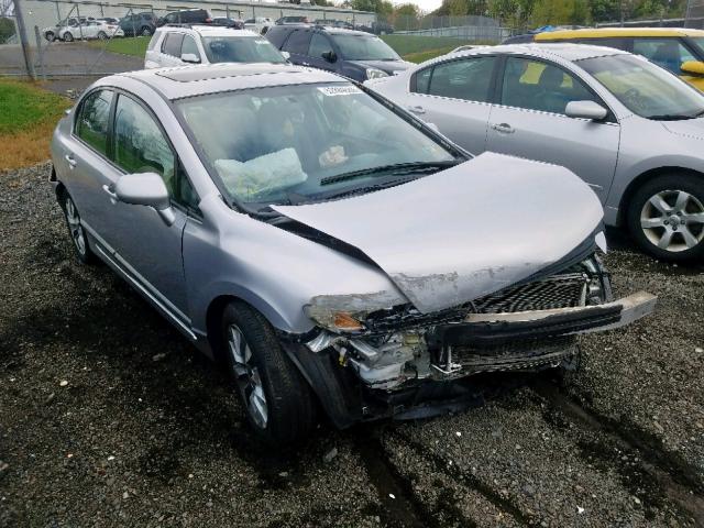 2HGFA1F85AH516640 - 2010 HONDA CIVIC EX SILVER photo 1