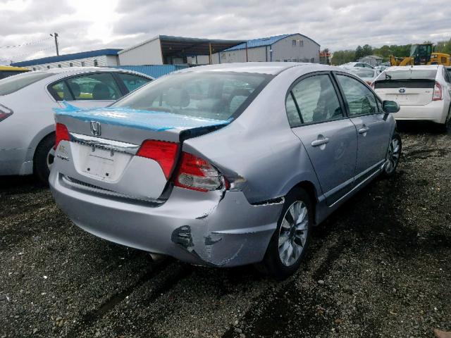 2HGFA1F85AH516640 - 2010 HONDA CIVIC EX SILVER photo 4