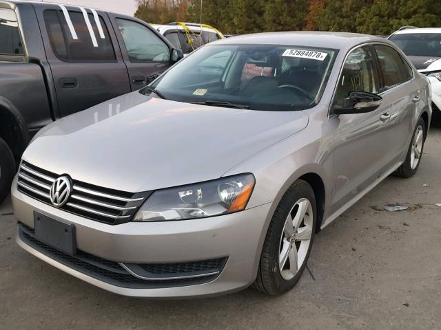 1VWBP7A33CC034245 - 2012 VOLKSWAGEN PASSAT SE SILVER photo 2