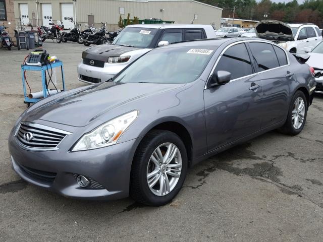 JN1CV6AR6BM402585 - 2011 INFINITI G37 SILVER photo 2