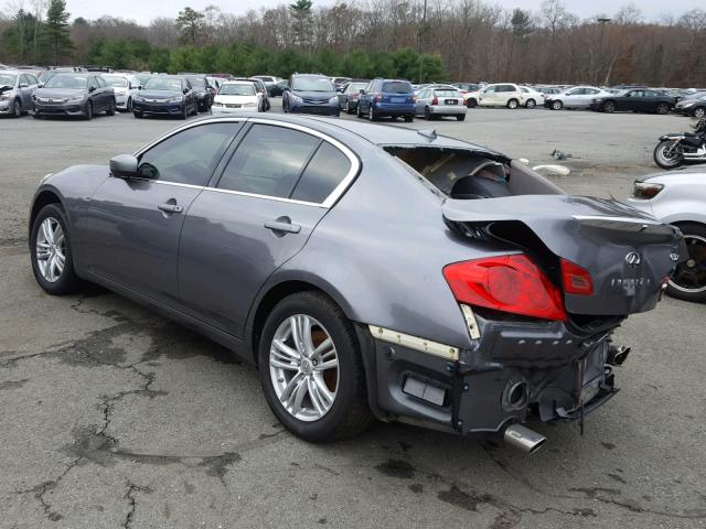 JN1CV6AR6BM402585 - 2011 INFINITI G37 SILVER photo 3