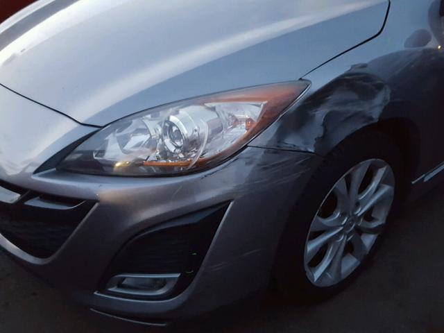 JM1BL1H64A1313031 - 2010 MAZDA 3 S GRAY photo 9