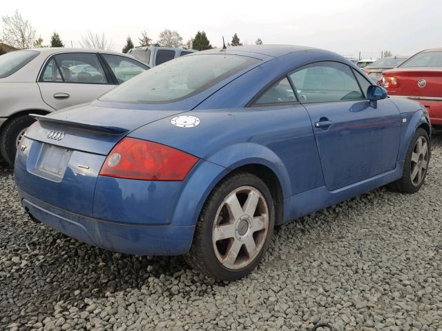 TRUWC28N011008050 - 2001 AUDI TT QUATTRO BLUE photo 4