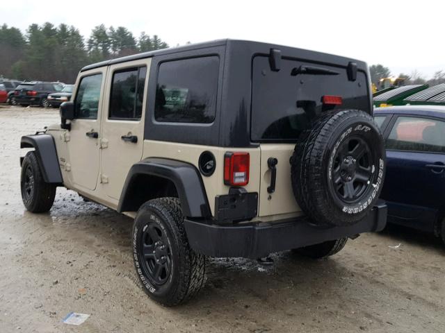 1C4BJWDG1JL835749 - 2018 JEEP WRANGLER U BEIGE photo 3