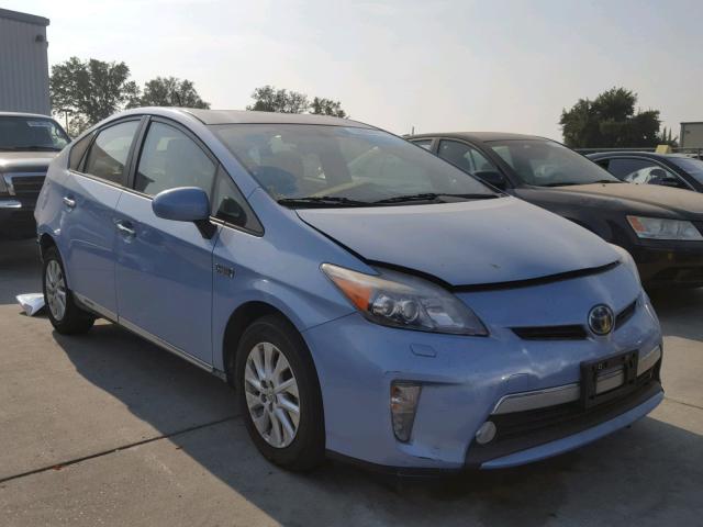 JTDKN3DP1C3013510 - 2012 TOYOTA PRIUS PLUG BLUE photo 1