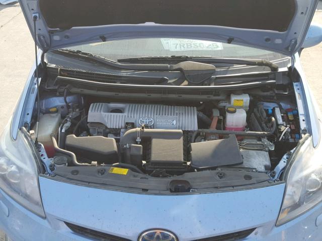 JTDKN3DP1C3013510 - 2012 TOYOTA PRIUS PLUG BLUE photo 7