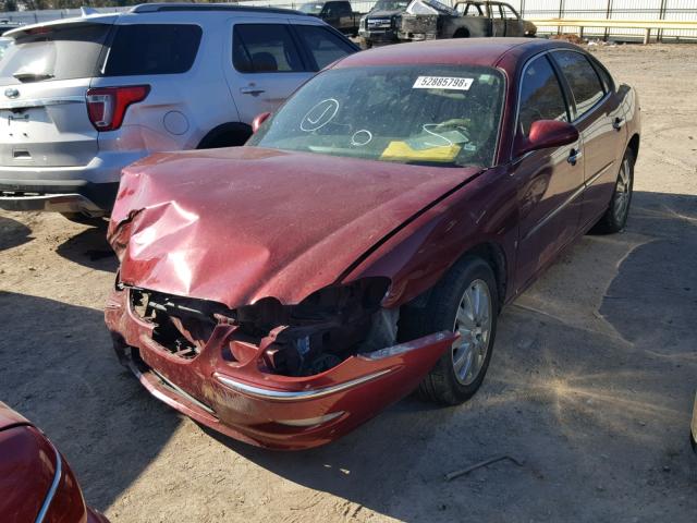 2G4WD582391272217 - 2009 BUICK LACROSSE C RED photo 2