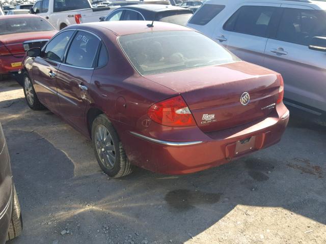 2G4WD582391272217 - 2009 BUICK LACROSSE C RED photo 3