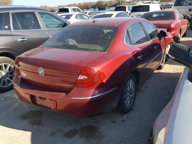 2G4WD582391272217 - 2009 BUICK LACROSSE C RED photo 4