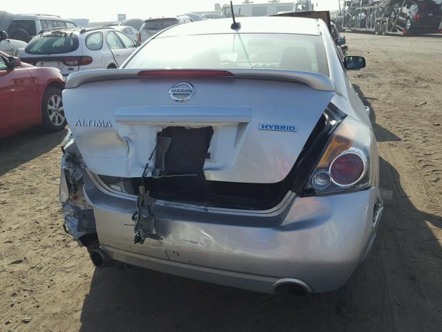 1N4CL21E89C189072 - 2009 NISSAN ALTIMA HYB SILVER photo 9