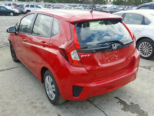 JHMGK5H50GS002124 - 2016 HONDA FIT LX RED photo 3