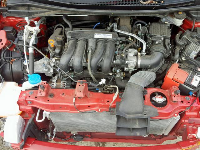 JHMGK5H50GS002124 - 2016 HONDA FIT LX RED photo 7