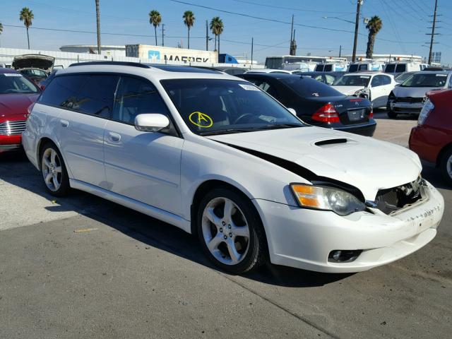 4S3BP676856381229 - 2005 SUBARU LEGACY GT WHITE photo 1