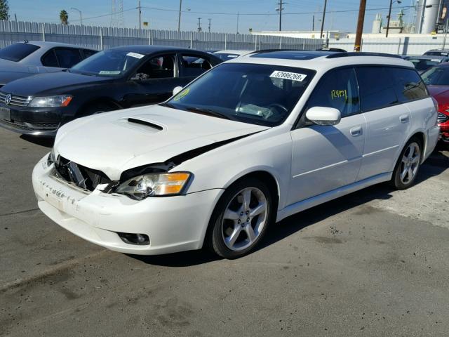 4S3BP676856381229 - 2005 SUBARU LEGACY GT WHITE photo 2