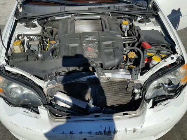 4S3BP676856381229 - 2005 SUBARU LEGACY GT WHITE photo 7