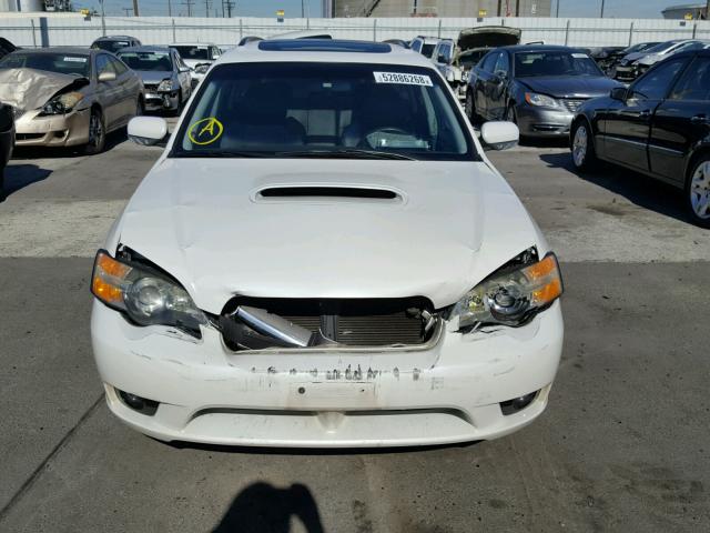 4S3BP676856381229 - 2005 SUBARU LEGACY GT WHITE photo 9