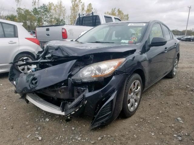 JM1BL1UG1B1380587 - 2011 MAZDA 3 I BLACK photo 2