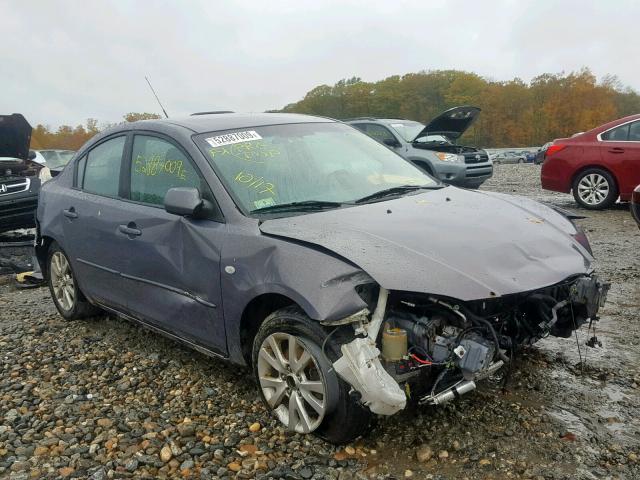 JM1BK12G881805317 - 2008 MAZDA 3 I GRAY photo 1