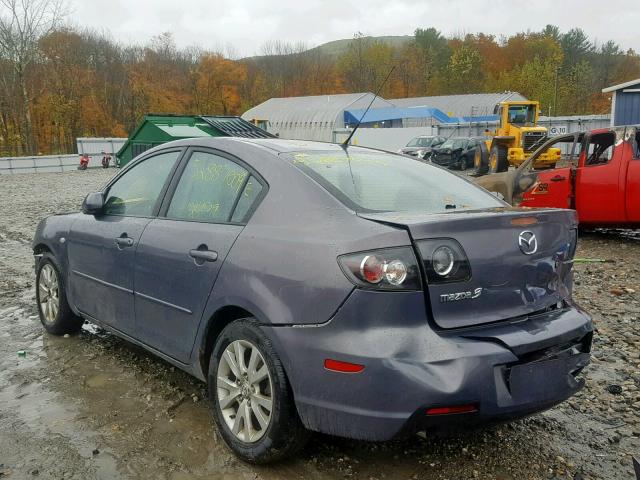 JM1BK12G881805317 - 2008 MAZDA 3 I GRAY photo 3