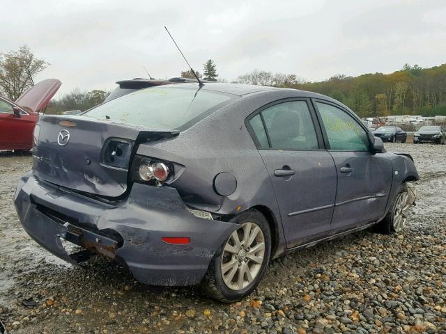 JM1BK12G881805317 - 2008 MAZDA 3 I GRAY photo 4