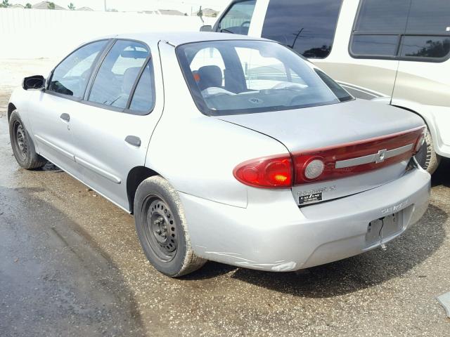 1G1JF52F637346902 - 2003 CHEVROLET CAVALIER L SILVER photo 3