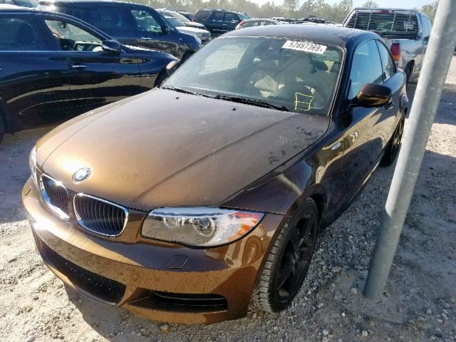 WBAUC9C52CVM12669 - 2012 BMW 135 I BROWN photo 2