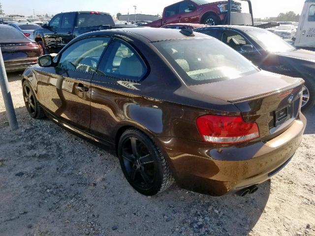 WBAUC9C52CVM12669 - 2012 BMW 135 I BROWN photo 3