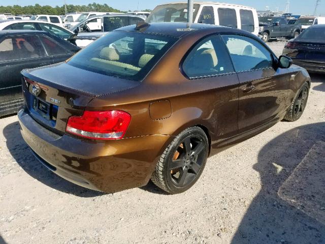 WBAUC9C52CVM12669 - 2012 BMW 135 I BROWN photo 4