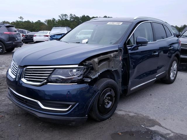 2LMPJ6LR4HBL35667 - 2017 LINCOLN MKX RESERV BLUE photo 2