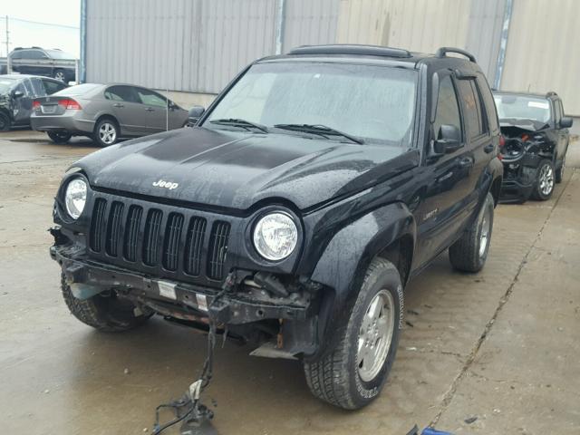 1J8GL58K22W193348 - 2002 JEEP LIBERTY BLACK photo 2