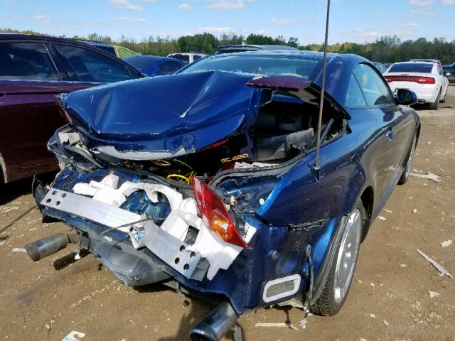 JTHFN48Y120018540 - 2002 LEXUS SC 430 BLUE photo 4