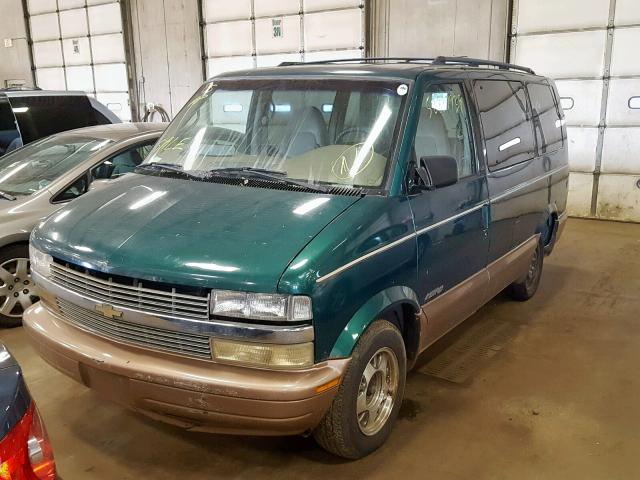 1GNDM19W9YB104819 - 2000 CHEVROLET ASTRO GREEN photo 2