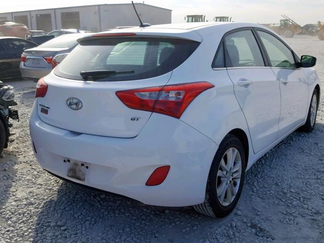 KMHD35LH2EU170394 - 2014 HYUNDAI ELANTRA GT WHITE photo 4