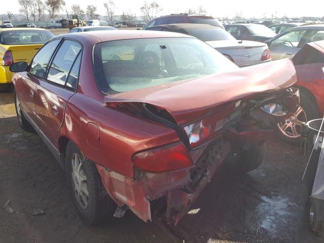 2G4WF5213W1592045 - 1998 BUICK REGAL GS RED photo 3