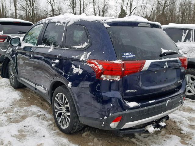 JA4AZ3A32GZ050127 - 2016 MITSUBISHI OUTLANDER BLUE photo 3