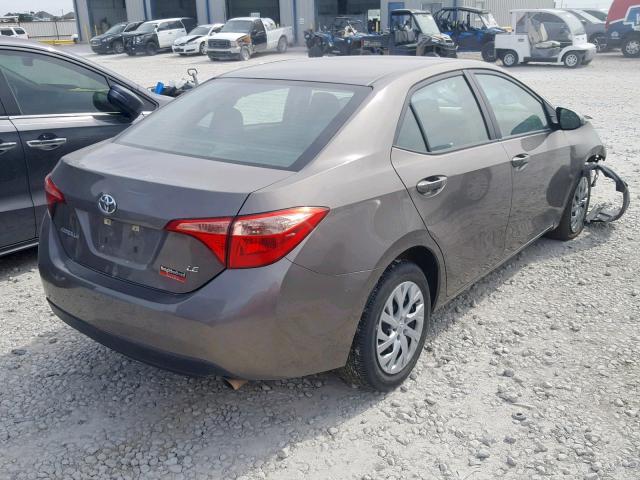 5YFBURHE8HP708967 - 2017 TOYOTA COROLLA L TAN photo 4