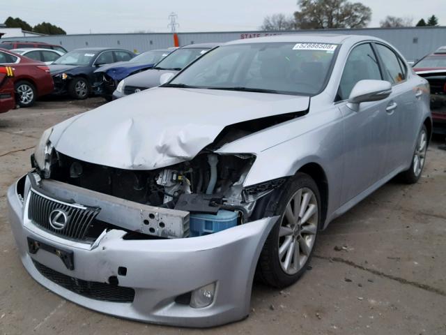 JTHCK262592030462 - 2009 LEXUS IS 250 SILVER photo 2